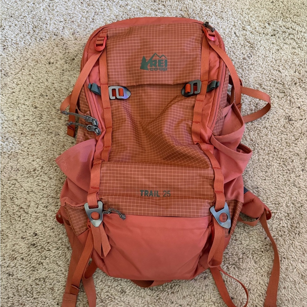 REI Trail 25 Daypack in Coral